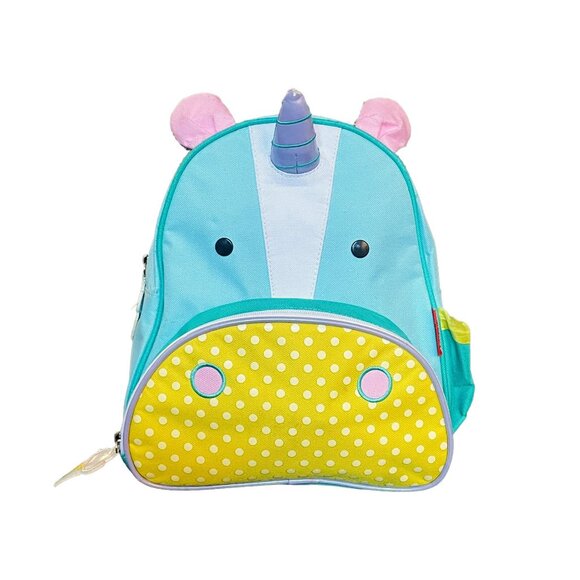 Skip Hop ZOO Little Kid Toddler Backpack | Unicorn | Aqua Blue, Yellow & Pink - Picture 1 of 12
